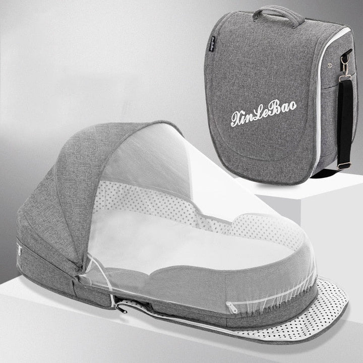 The Ultimate Solution for Traveling Parents: Portable Removable Folding Crib Baby Bed Mammy Bag