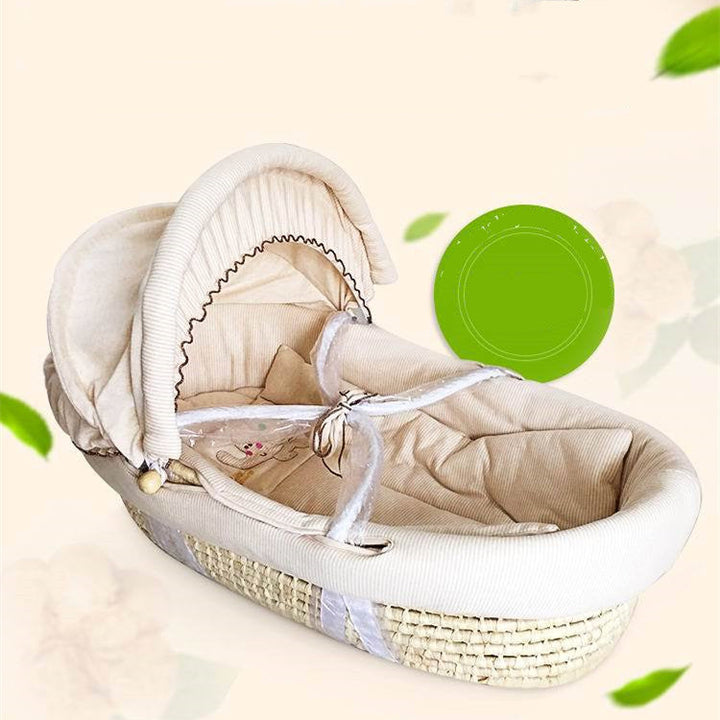 The Ultimate Portable Baby Basket Woven Crib for Your Little One