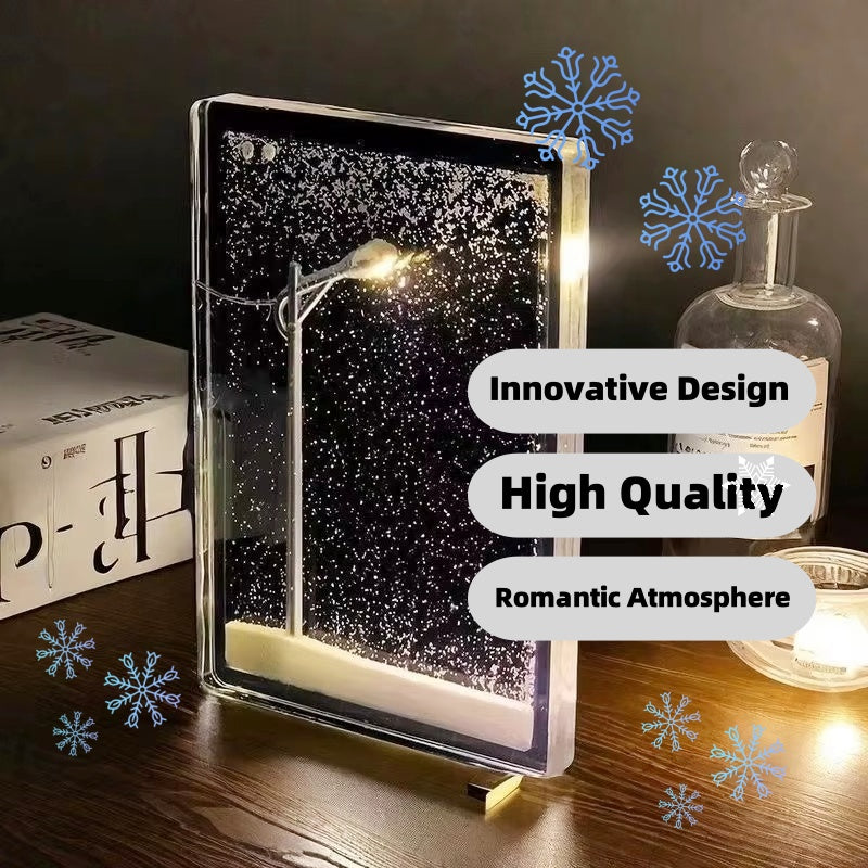 Transform Your Space with Magic Snowy Landscape Night Lights