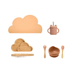 Elevate Mealtime with Our 7Pcs Wooden Feeding Tableware Sets