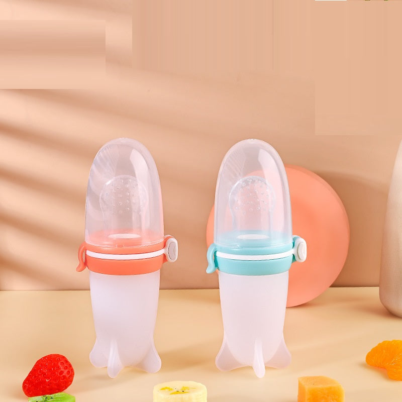 Squeeze Feeding Silicone Milk Bottle