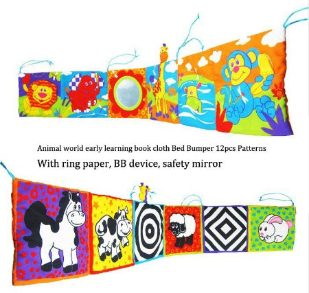Baby Cloth Book Colorful Bed Bumper Toys