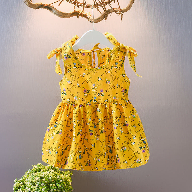 Summer Baby Sleeveless Floral Skirts Children's Skirts