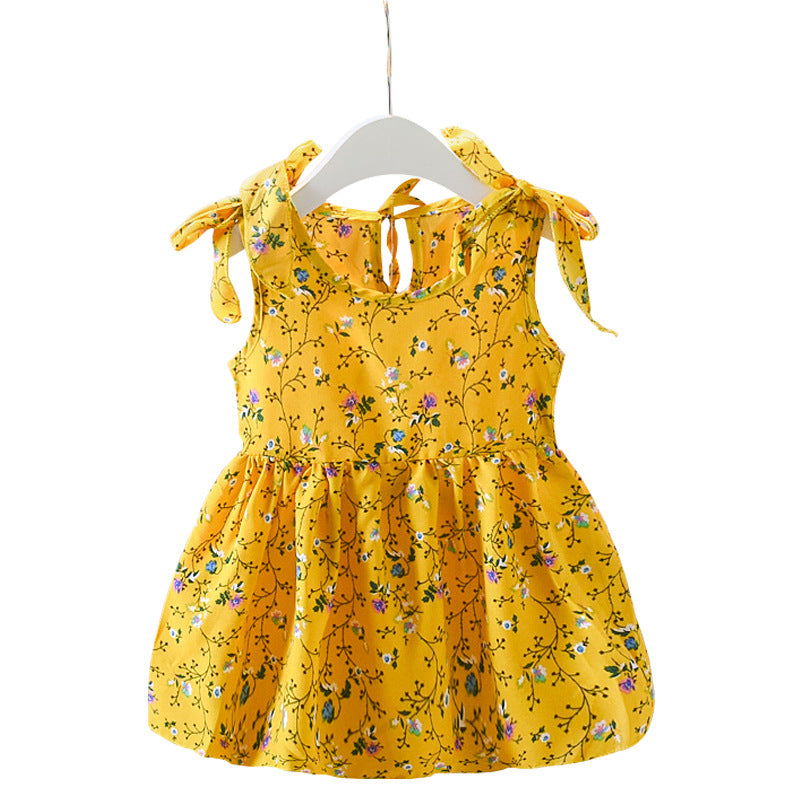 Summer Baby Sleeveless Floral Skirts Children's Skirts