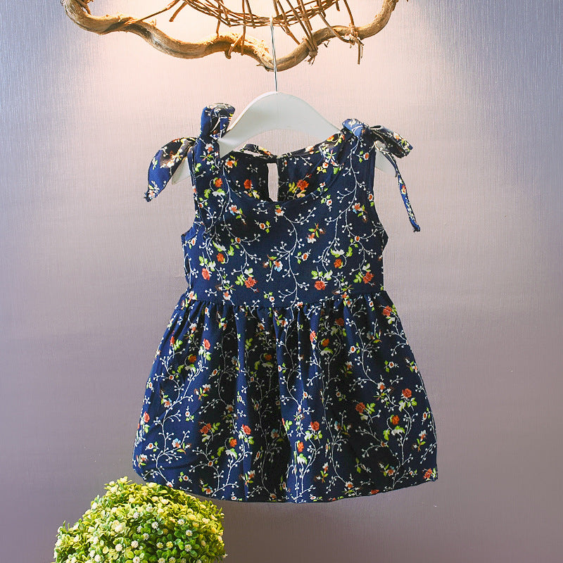 Summer Baby Sleeveless Floral Skirts Children's Skirts