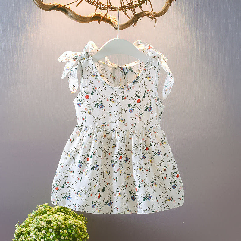 Summer Baby Sleeveless Floral Skirts Children's Skirts