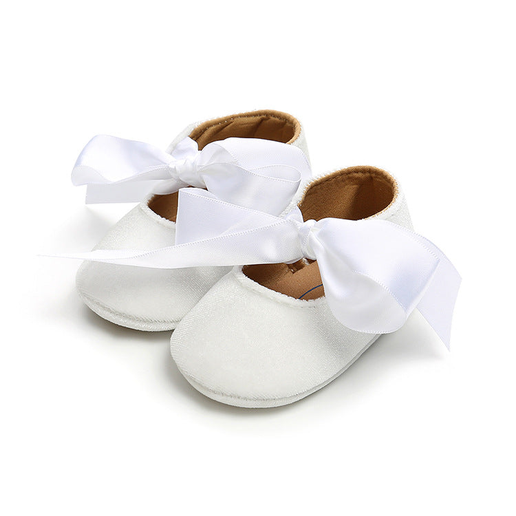 Ribbon Spring And Autumn Baby Princess Shoes