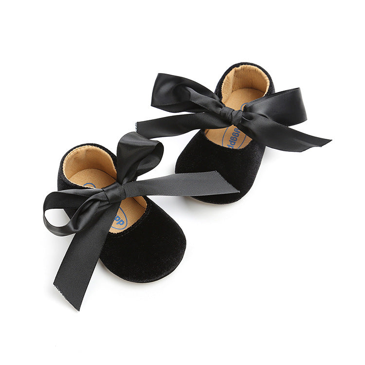 Ribbon Spring And Autumn Baby Princess Shoes