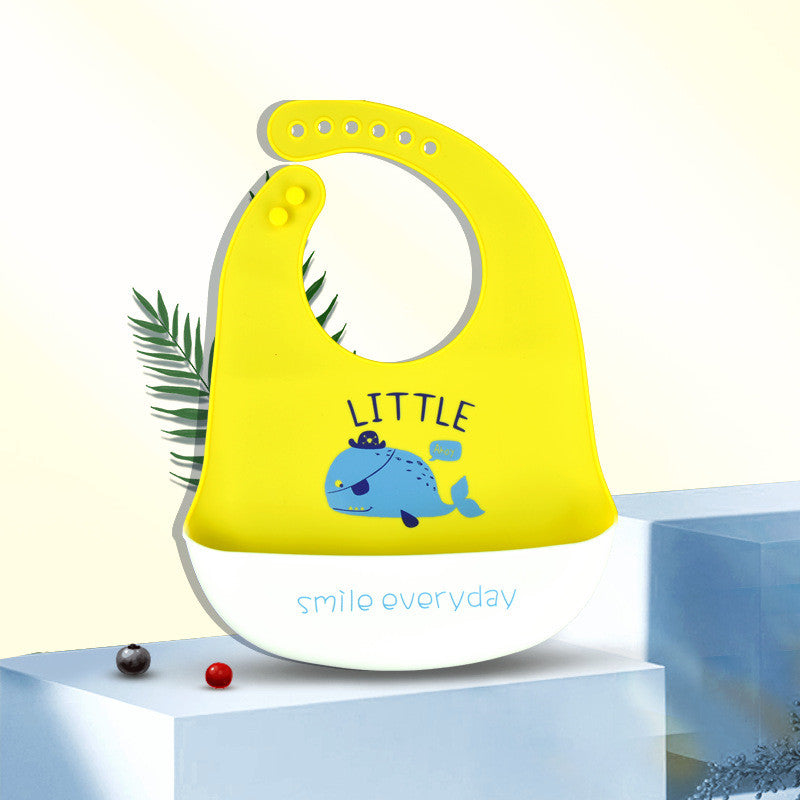 1 piece, Waterproof Baby Silicone Bandana