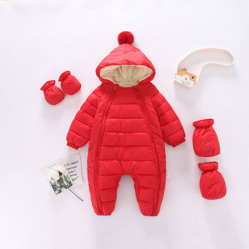 Baby Plus Velvet Padded Romper