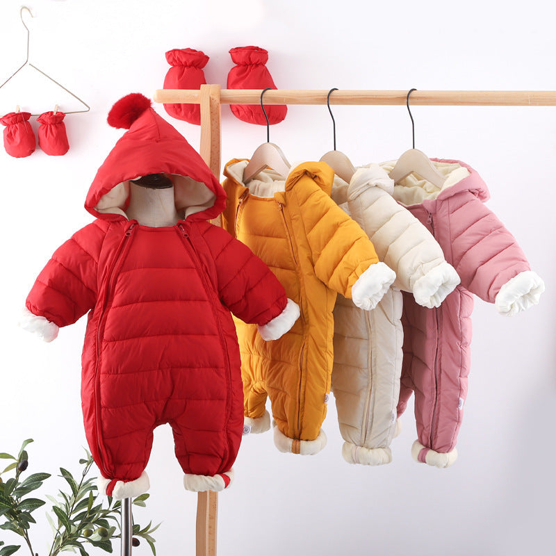 Baby Plus Velvet Padded Romper