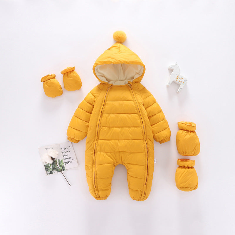 Baby Plus Velvet Padded Romper