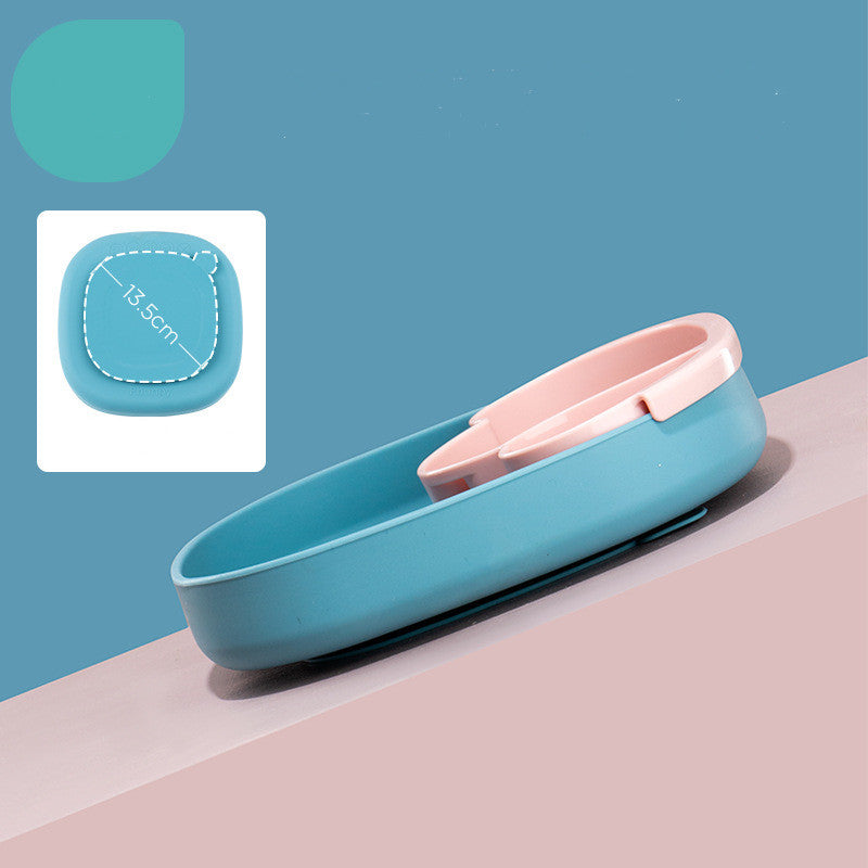 Portable Silicone Sucker Plate Food Set