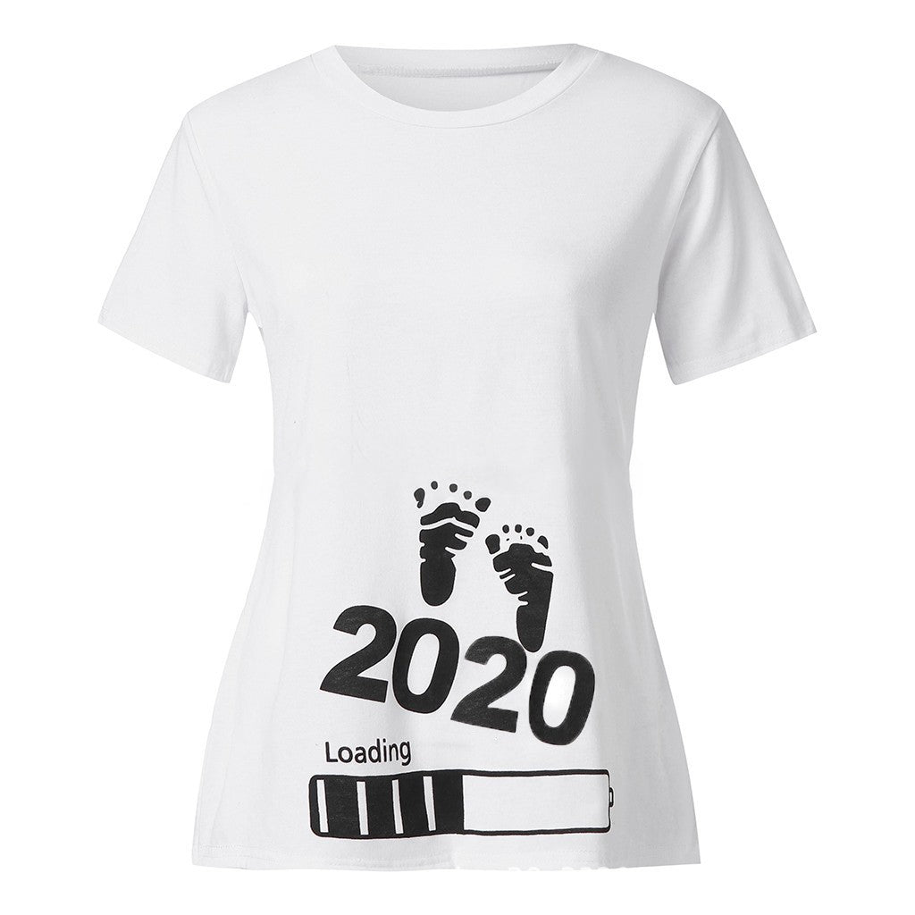 Letter Print Maternity Dress