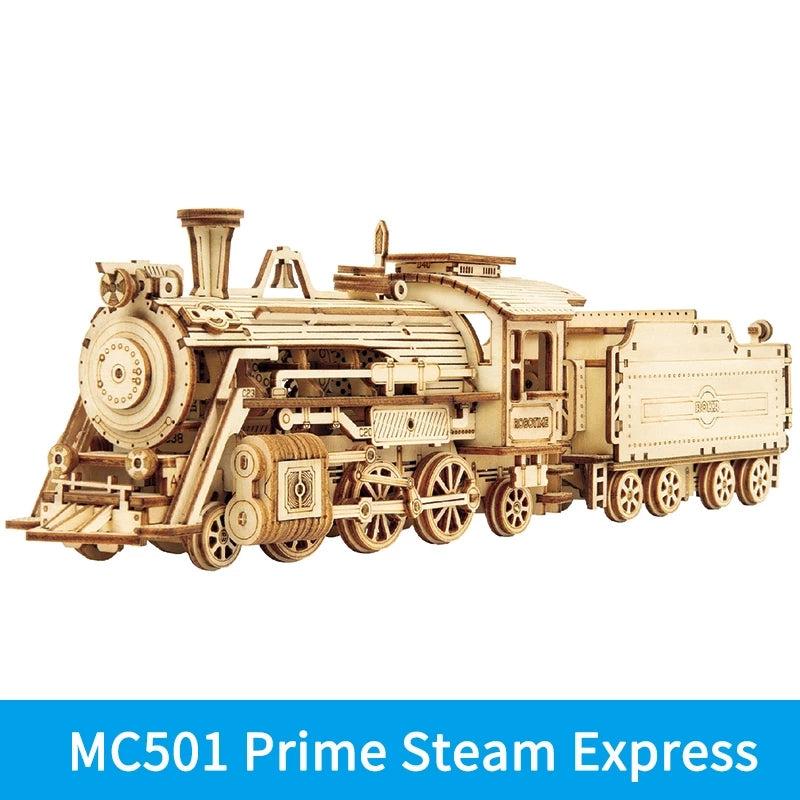 ROKR Train Model 3D Wooden Puzzle Toy