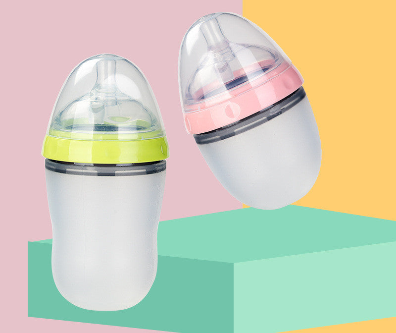 Breast Milk Silicone Baby Soft Feeding Bottle