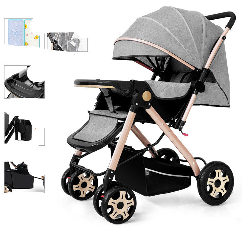 Baby Strollers Fold Lightly To Absorb Shock