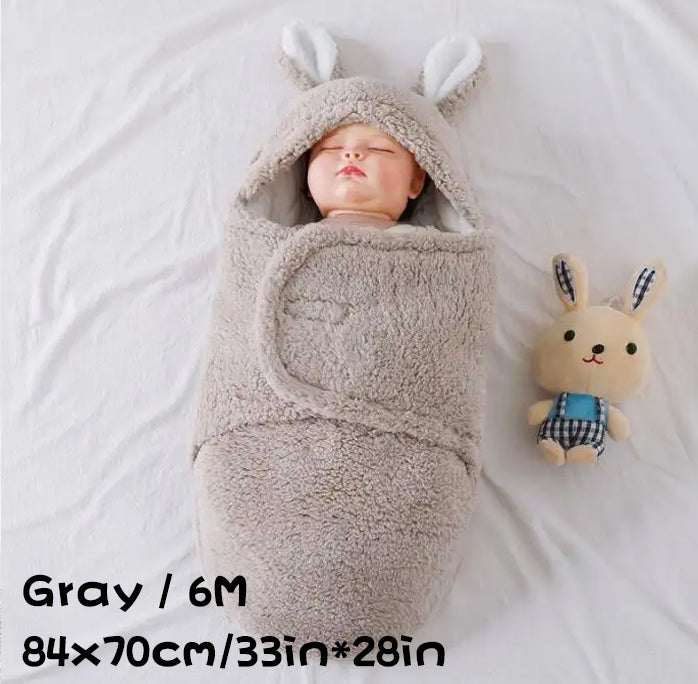 Super Soft Baby Sleeping Bag Wearable Swaddle