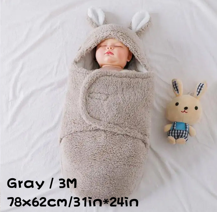 Super Soft Baby Sleeping Bag Wearable Swaddle
