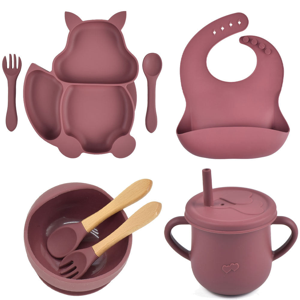 Silicone Baby Feeding Complementary Food Training Set