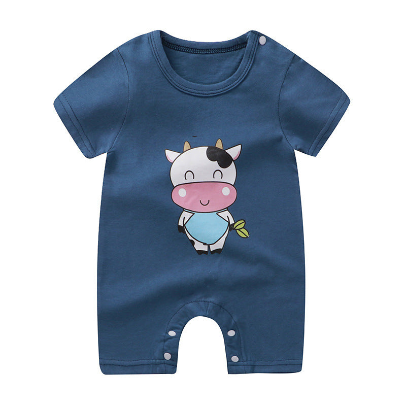 Baby Purified Cotton Thin Short Sleeve Newborn Rompers