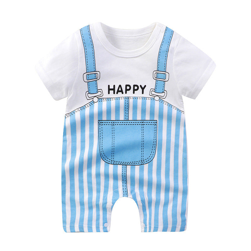 Baby Purified Cotton Thin Short Sleeve Newborn Rompers