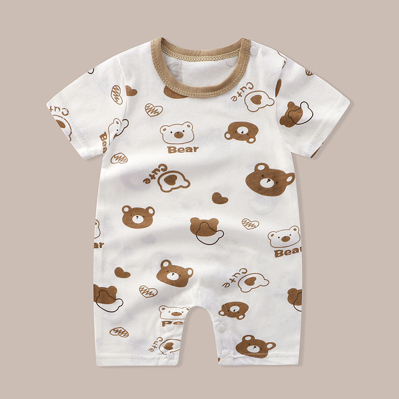 Baby Purified Cotton Thin Short Sleeve Newborn Rompers
