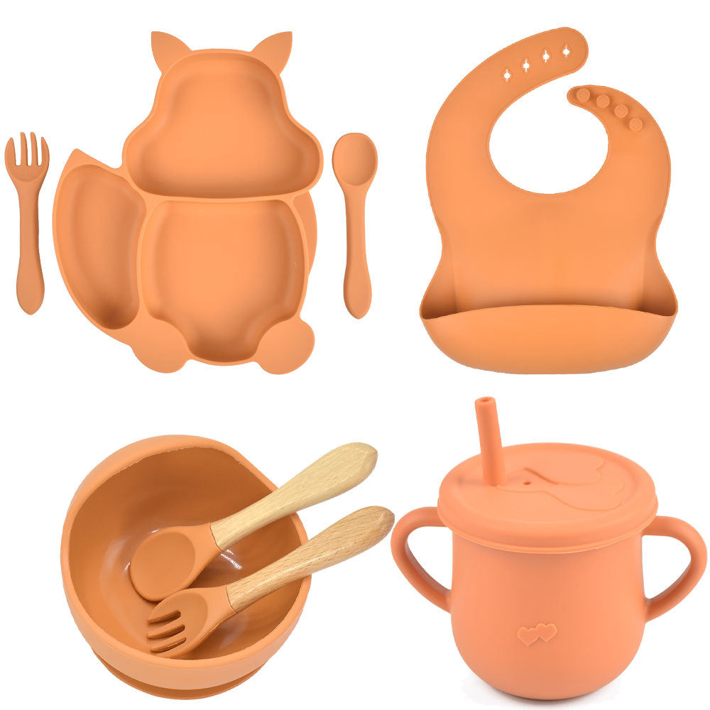 Silicone Baby Feeding Complementary Food Training Set