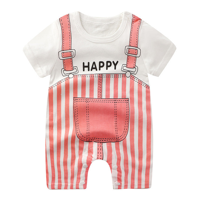 Baby Purified Cotton Thin Short Sleeve Newborn Rompers
