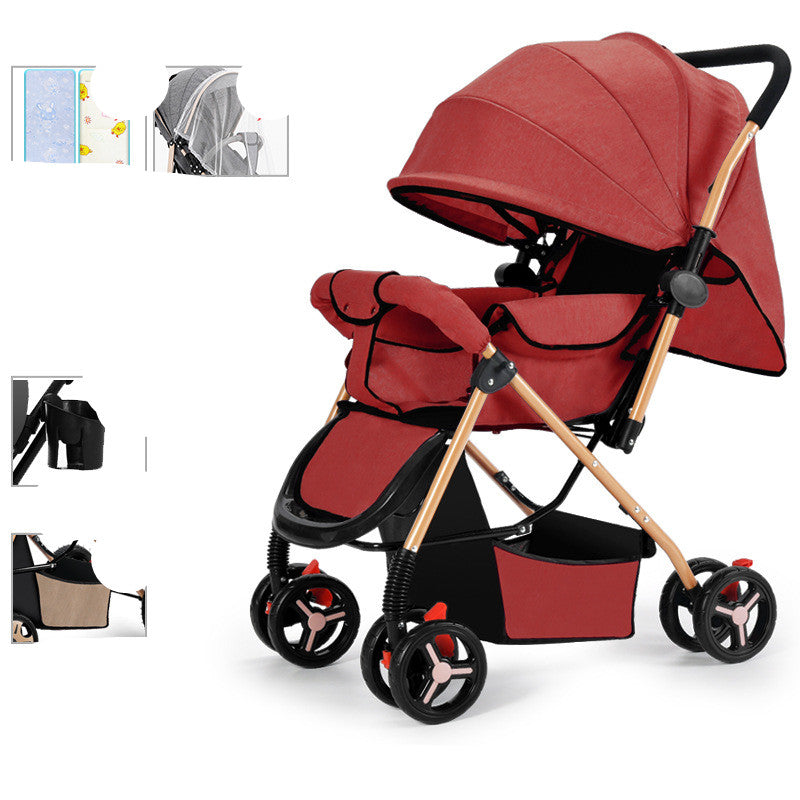 Baby Strollers Fold Lightly To Absorb Shock