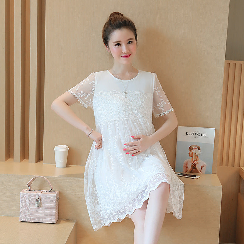 Summer Maternity Flower Dress