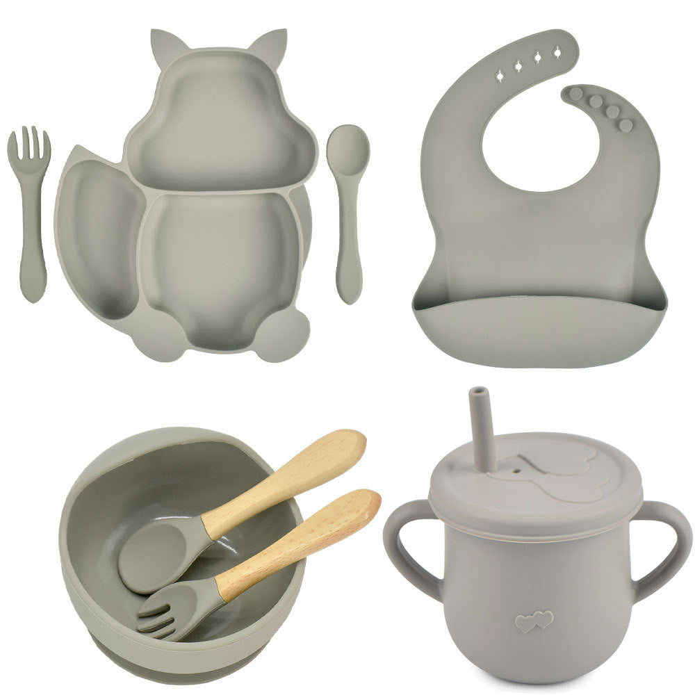 Silicone Baby Feeding Complementary Food Training Set