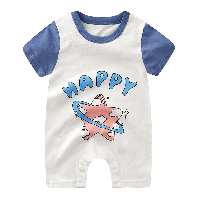 Baby Purified Cotton Thin Short Sleeve Newborn Rompers