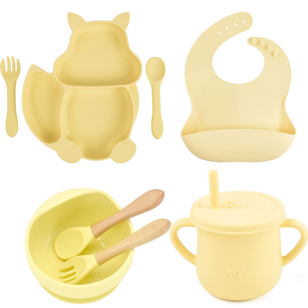 Silicone Baby Feeding Complementary Food Training Set