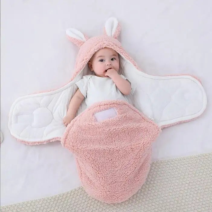Super Soft Baby Sleeping Bag Wearable Swaddle