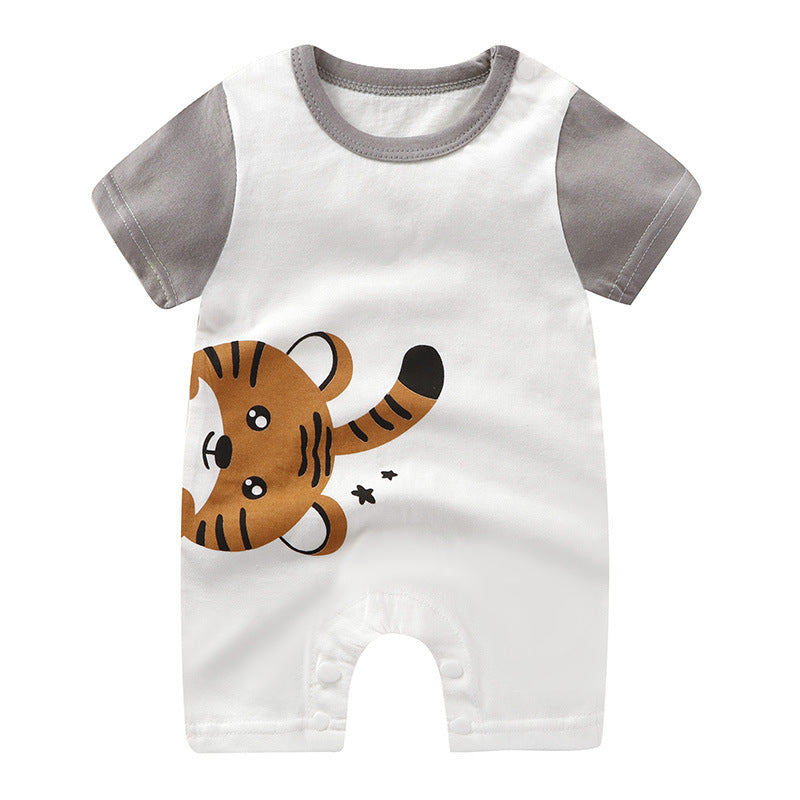 Baby Purified Cotton Thin Short Sleeve Newborn Rompers