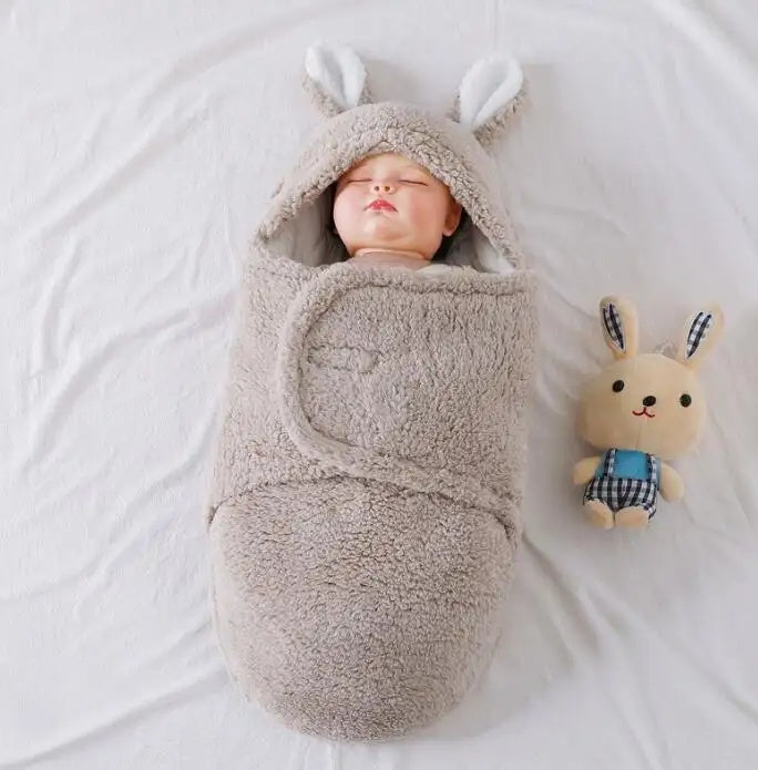 Super Soft Baby Sleeping Bag Wearable Swaddle