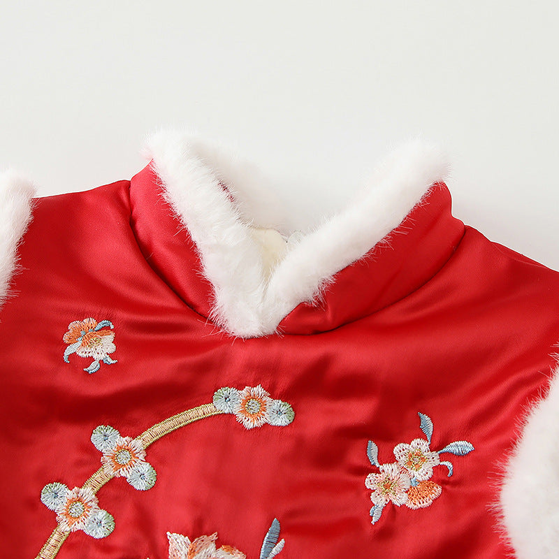 Winter Baby Triangle Rompers
