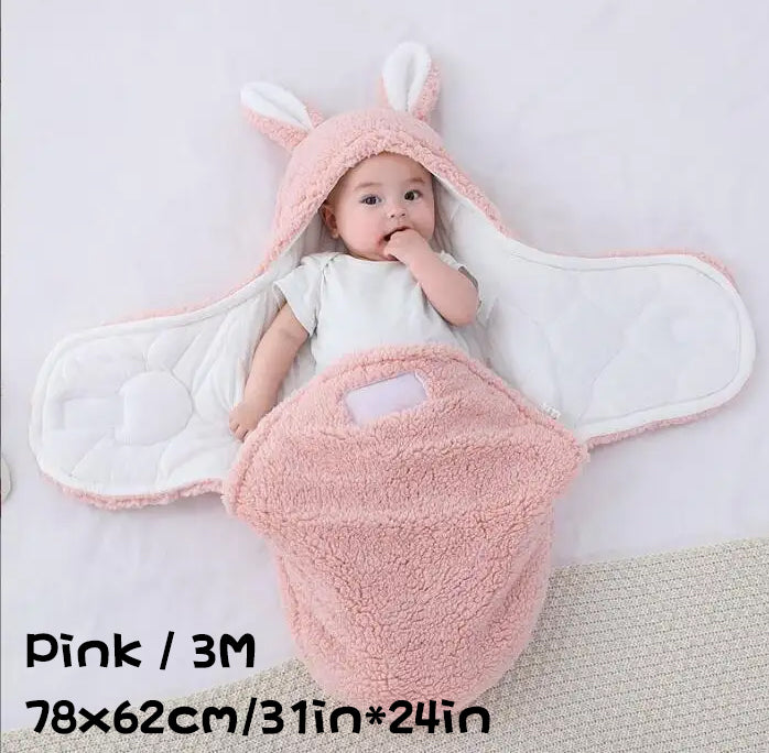 Super Soft Baby Sleeping Bag Wearable Swaddle