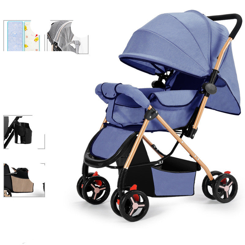 Baby Strollers Fold Lightly To Absorb Shock