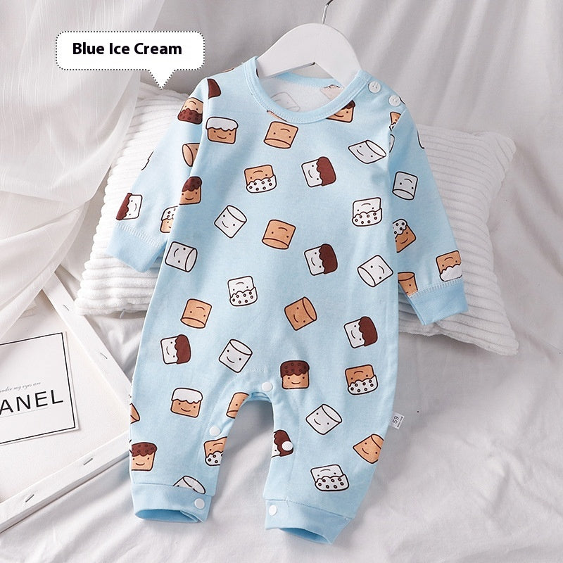 Autumn Clothing Pure Cotton Baby Rompers