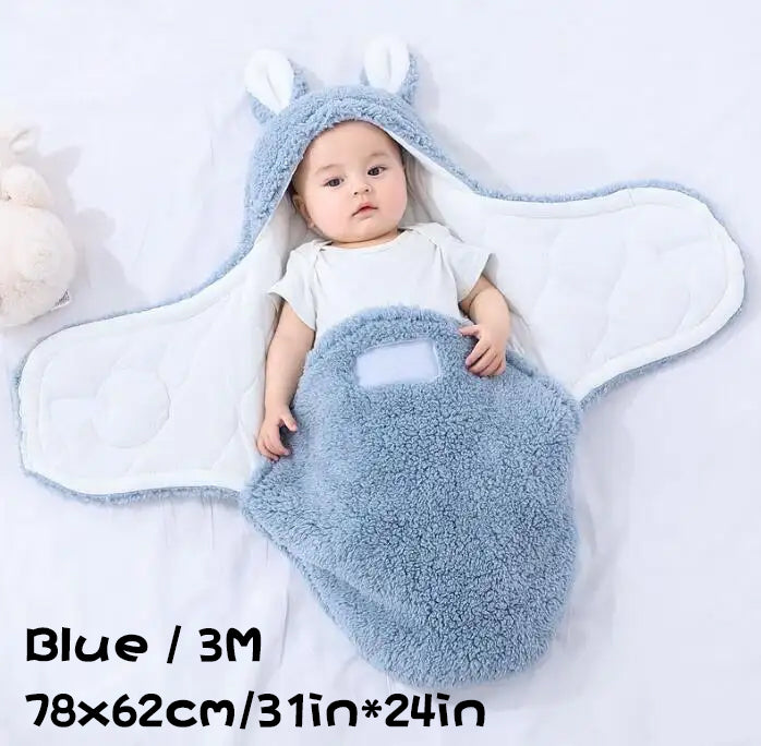Super Soft Baby Sleeping Bag Wearable Swaddle