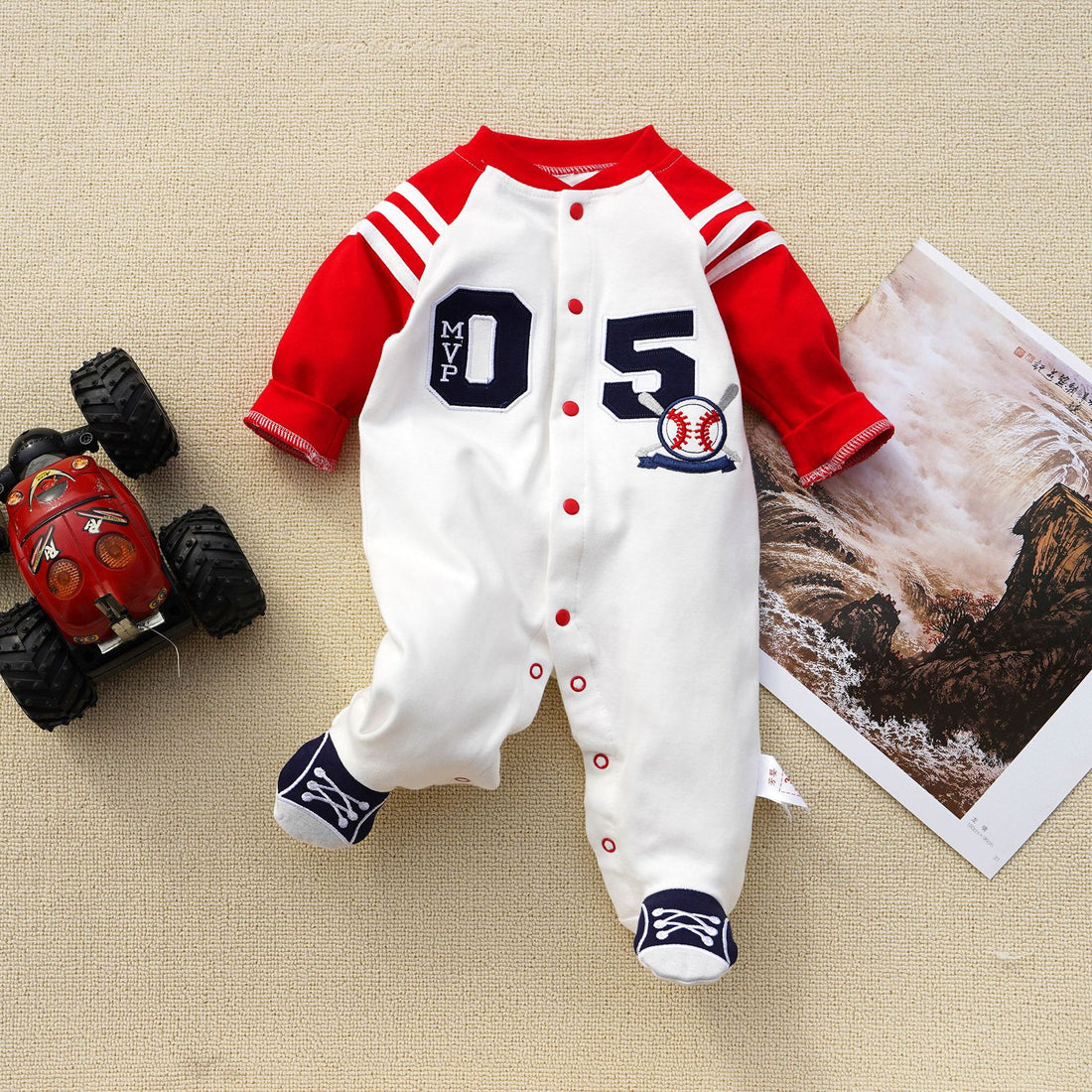 Baby Long Sleeve Cotton Jumpsuit
