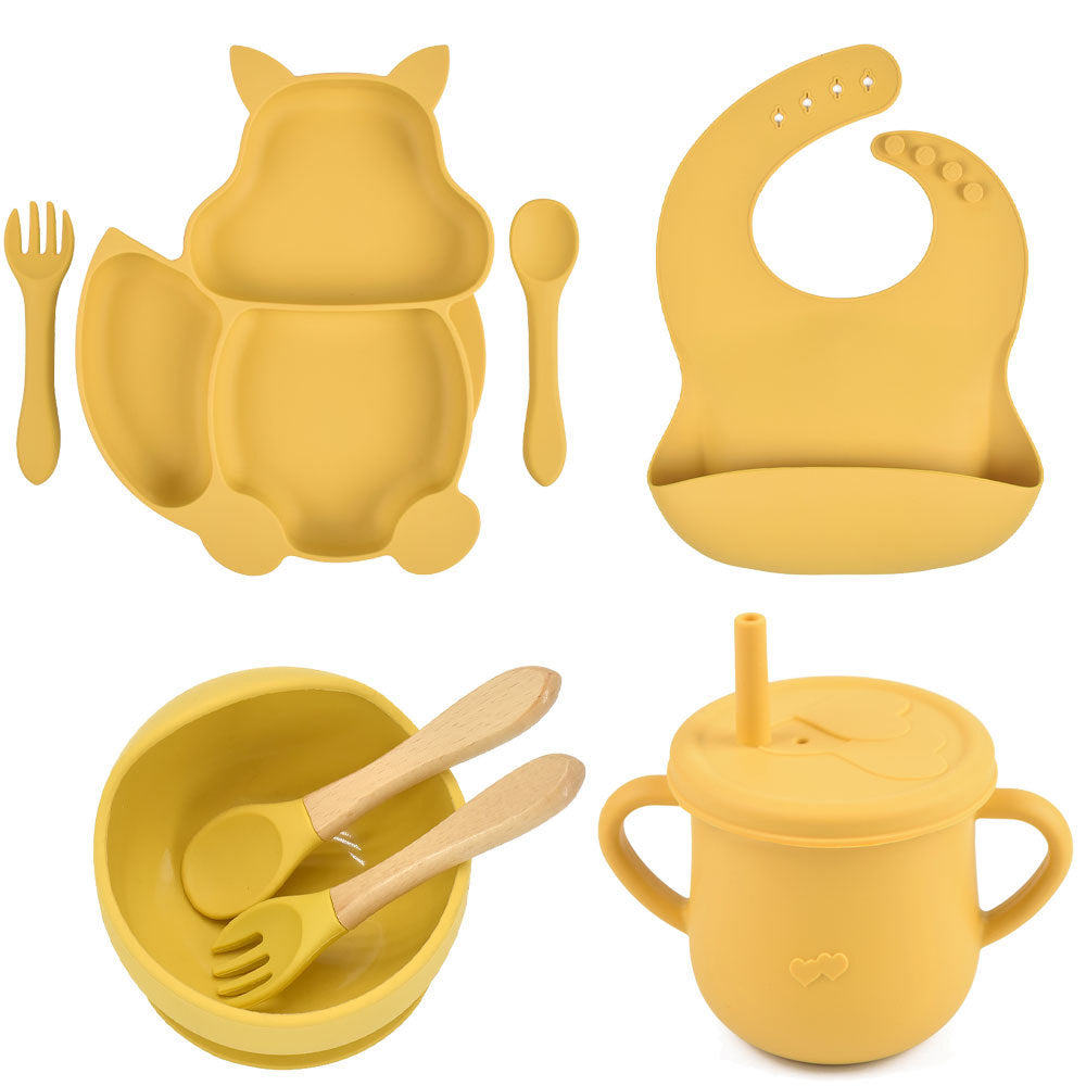 Silicone Baby Feeding Complementary Food Training Set