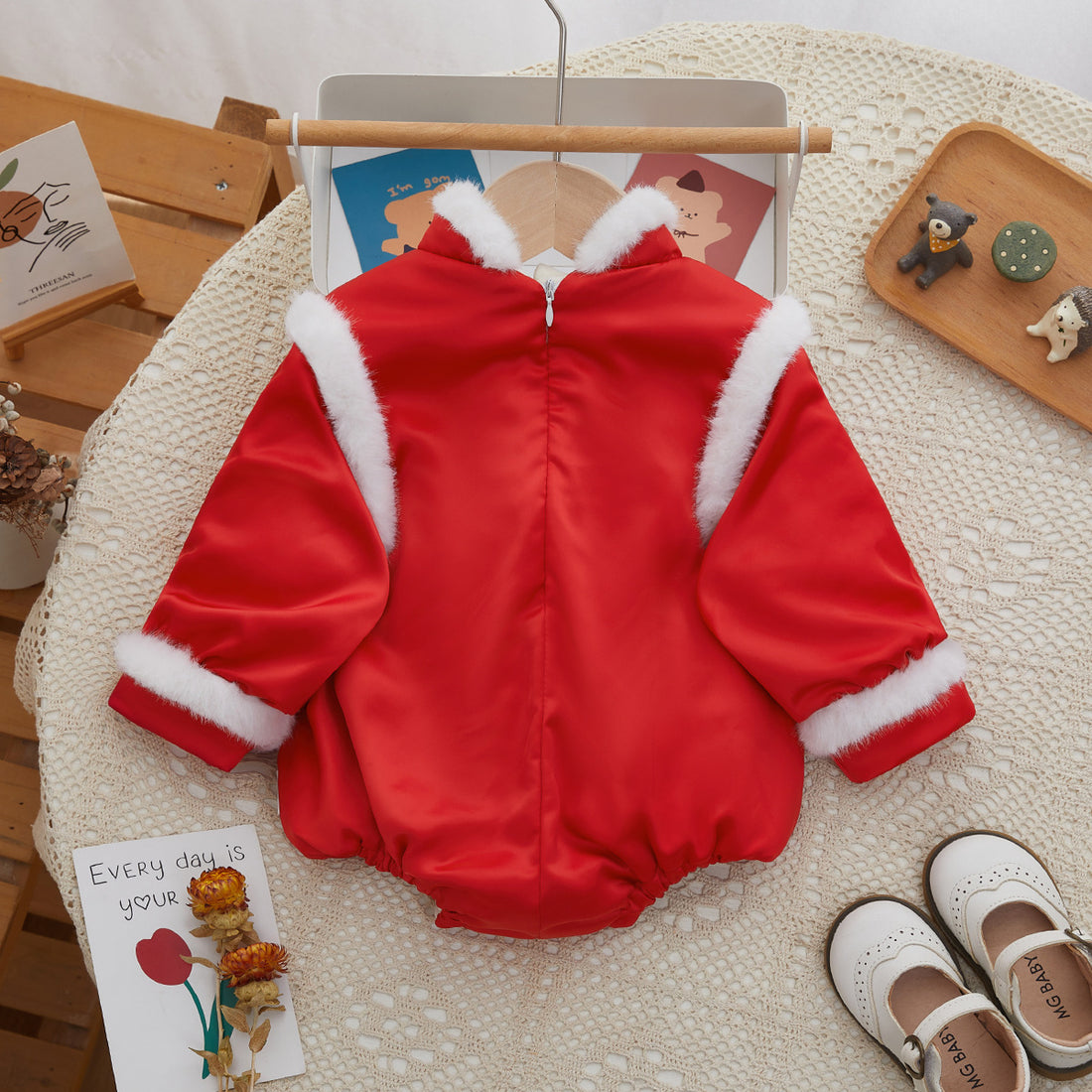 Winter Baby Triangle Rompers