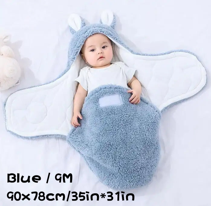 Super Soft Baby Sleeping Bag Wearable Swaddle
