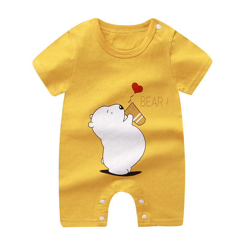 Baby Purified Cotton Thin Short Sleeve Newborn Rompers