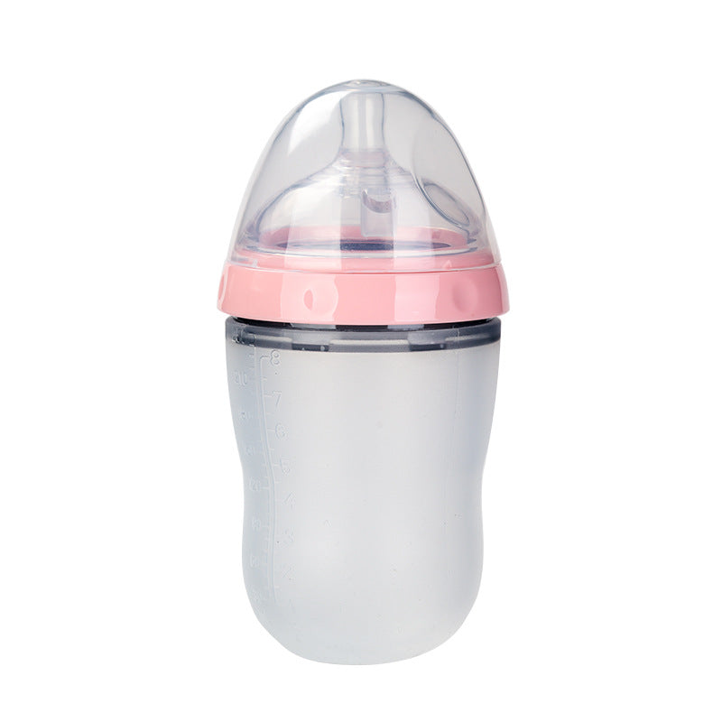 Breast Milk Silicone Baby Soft Feeding Bottle