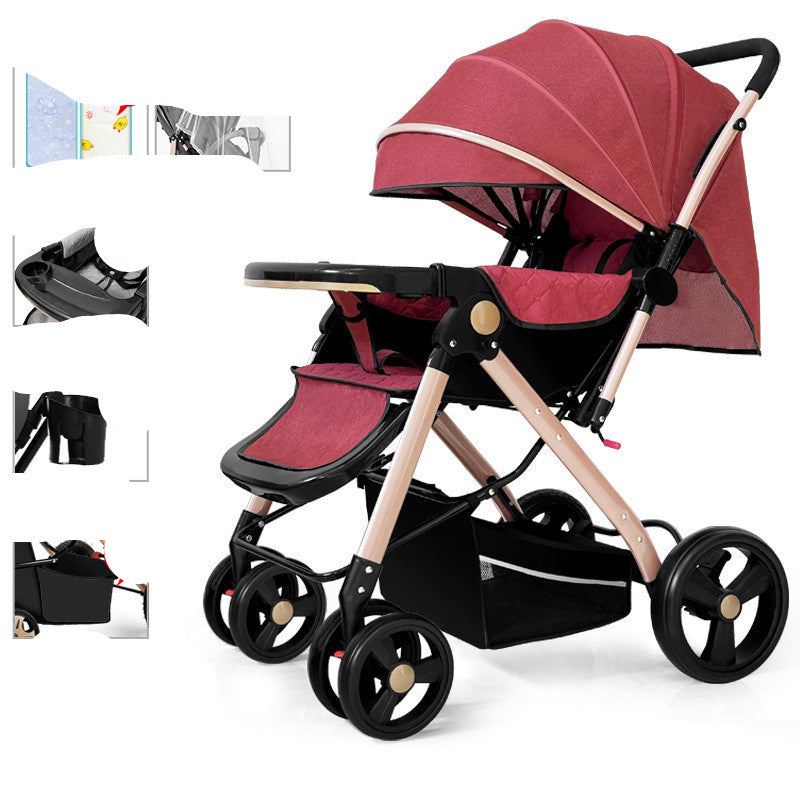 Baby Strollers Fold Lightly To Absorb Shock