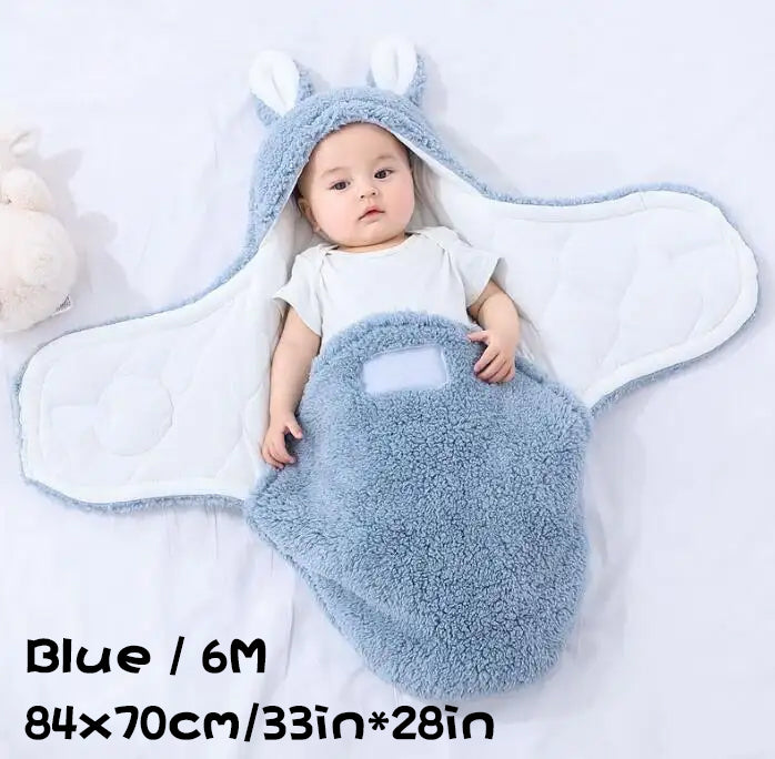 Super Soft Baby Sleeping Bag Wearable Swaddle